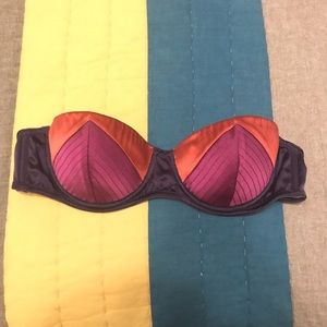 Fleur du Mal convertible silk bra NWOT 32D, rare